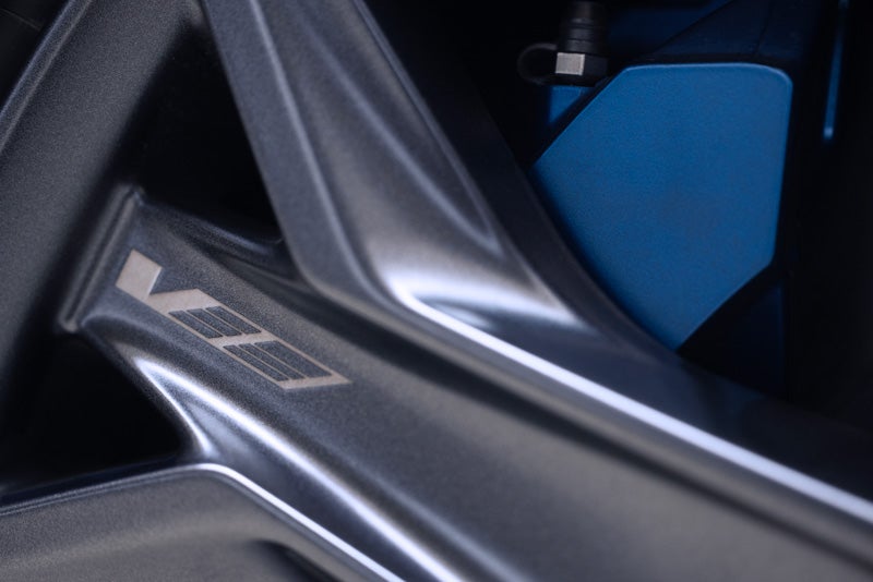 Close-up of the 2026 OPTIQ-V Brembo Performance Front Brakes | Dossett Cadillac in HATTIESBURG MS